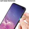 Miniatyrbild 4 av 6: Samsung Galaxy S10 PLUS Skal Fodral Case Cover Randigt utseende i TPU-silikon och baksida i härdat glas Skyddsfodral