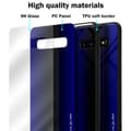 Miniatyrbild 6 av 6: Samsung Galaxy S10 PLUS Skal Fodral Case Cover Randigt utseende i TPU-silikon och baksida i härdat glas Skyddsfodral