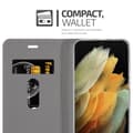 Pikkukuva 4 / 8: Samsung Galaxy S21 ULTRA Suojakotelo Suojakuori Lompakkokotelo Matkapuhelinkotelo jossa magneettisuljenta, jalusta-toiminto ja korttitasku