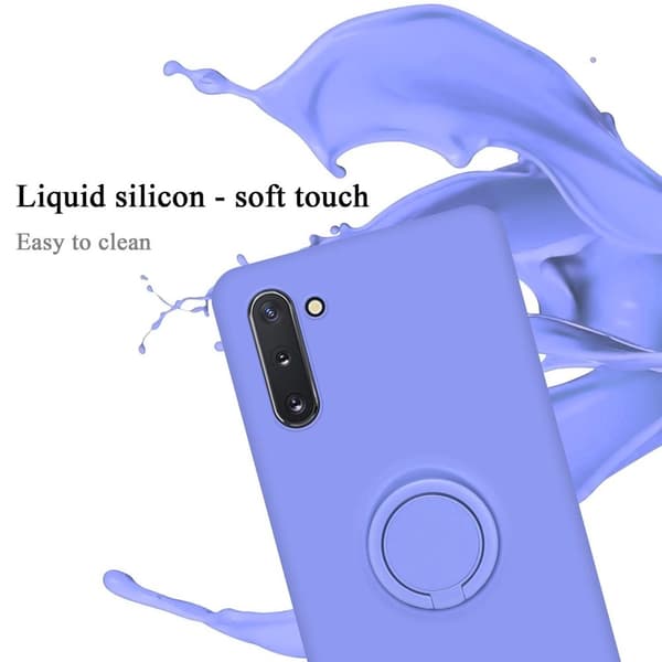 Samsung Galaxy NOTE 10 Suojakotelo Suojakuori joustavasta TPU-silikonista jossa on rengas
