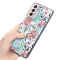 Miniatyrbilde 9 av 11: Deksel til Samsung Galaxy S21 PLUS Lommebokdeskel av TPU-silikon med blomstermønster
