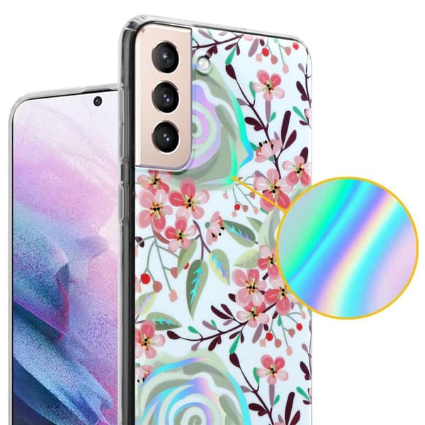 Samsung Galaxy S21 PLUS Etui Cover Blomster ()