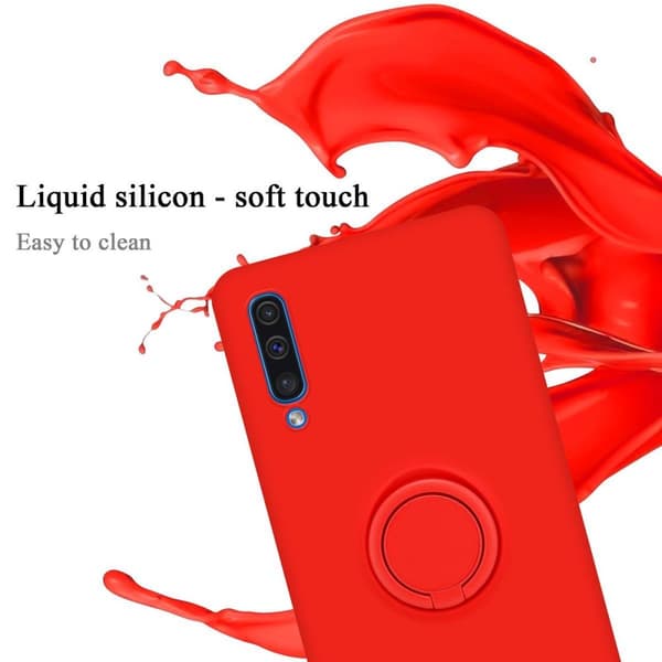 Samsung Galaxy A50 4G / A50s / A30s Suojakotelo Suojakuori joustavasta TPU-silikonista jossa on rengas