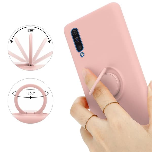 Samsung Galaxy A50 4G / A50s / A30s Suojakotelo Suojakuori joustavasta TPU-silikonista jossa on rengas