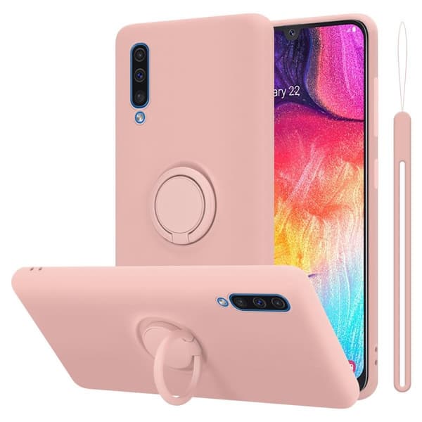 Samsung Galaxy A50 4G / A50s / A30s Suojakotelo Suojakuori joustavasta TPU-silikonista jossa on rengas