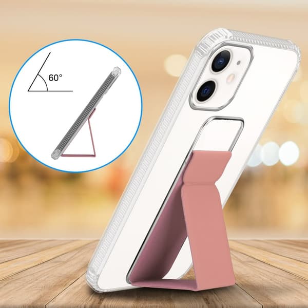 Deksel til iPhone 11 Beskyttelsesdeksel av fleksibelt TPU-silikon med holder og stativfunksjon