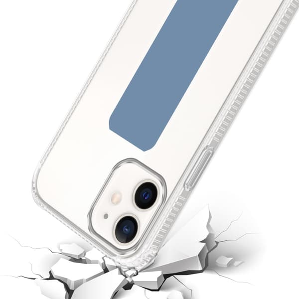Deksel til iPhone 11 Beskyttelsesdeksel av fleksibelt TPU-silikon med holder og stativfunksjon