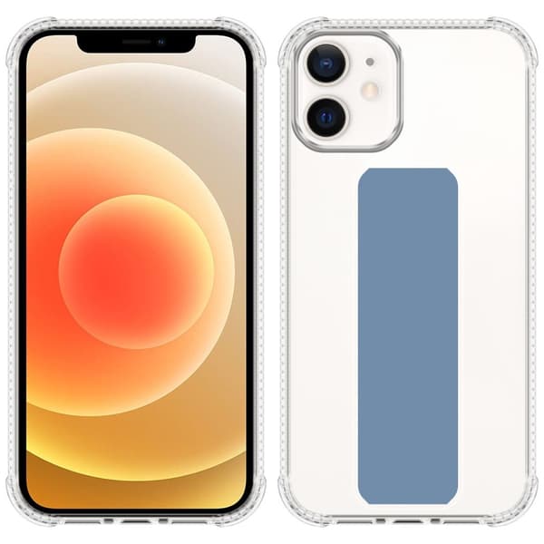 Deksel til iPhone 11 Beskyttelsesdeksel av fleksibelt TPU-silikon med holder og stativfunksjon