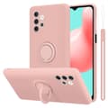 Pikkukuva 1 / 8: Samsung Galaxy A32 5G Suojakotelo Suojakuori joustavasta TPU-silikonista jossa on rengas