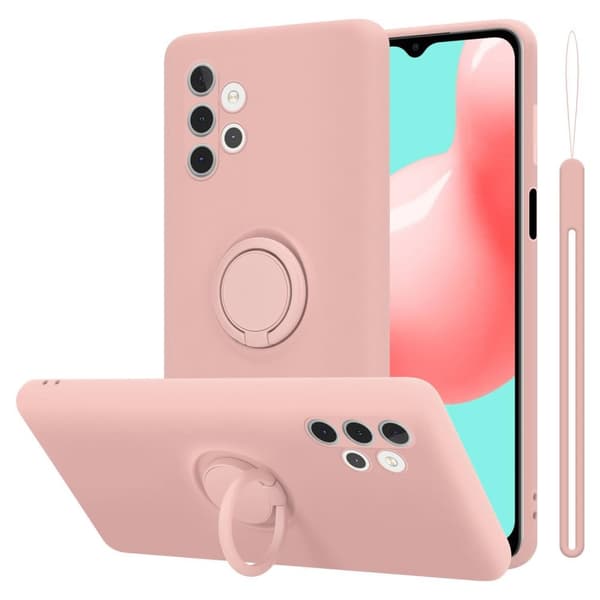 Samsung Galaxy A32 5G Suojakotelo Suojakuori joustavasta TPU-silikonista jossa on rengas