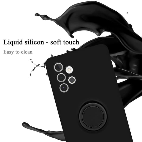 Samsung Galaxy A32 5G Suojakotelo Suojakuori joustavasta TPU-silikonista jossa on rengas