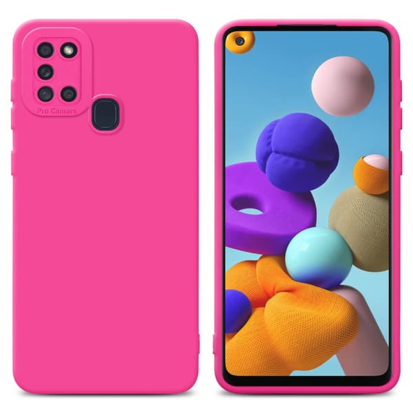 Samsung Galaxy A21s Fodral Skal Case Cover av flexibelt TPU-silikon Bobilskydd