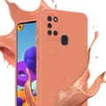 Miniatyrbild 6 av 8: Samsung Galaxy A21s Fodral Skal Case Cover av flexibelt TPU-silikon Bobilskydd