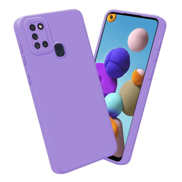 Samsung Galaxy A21s Fodral Skal Case Cover av flexibelt TPU-silikon Bobilskydd