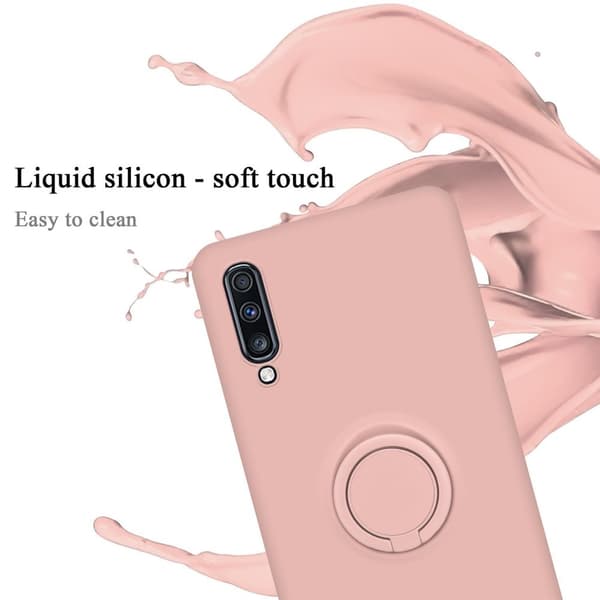 Samsung Galaxy A70 / A70s Suojakotelo Suojakuori joustavasta TPU-silikonista jossa on rengas