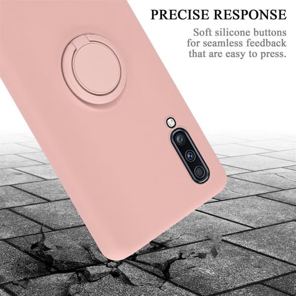 Samsung Galaxy A70 / A70s Skal Fodral Mobilskydd av flexibelt TPU-silikon med ring Skyddsfodral Case Cover