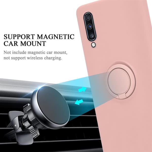 Samsung Galaxy A70 / A70s Skal Fodral Mobilskydd av flexibelt TPU-silikon med ring Skyddsfodral Case Cover