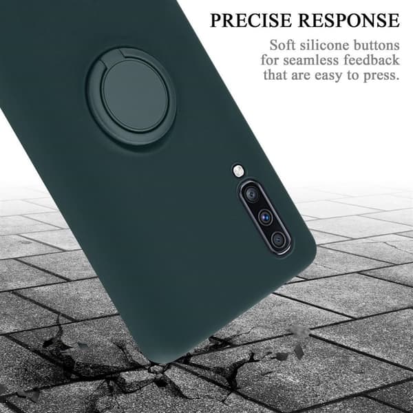 Samsung Galaxy A70 / A70s Suojakotelo Suojakuori joustavasta TPU-silikonista jossa on rengas