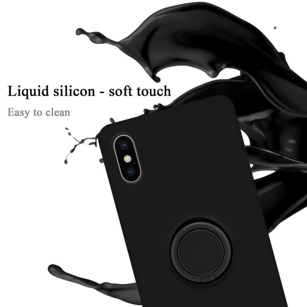 iPhone X / XS Suojakotelo Suojakuori joustavasta TPU-silikonista jossa on rengas