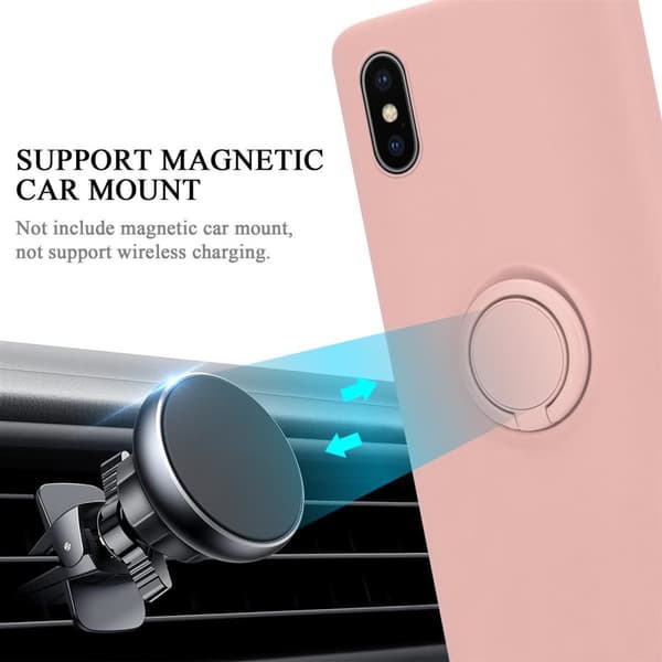 iPhone X / XS Suojakotelo Suojakuori joustavasta TPU-silikonista jossa on rengas