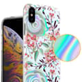 Miniatyrbild 3 av 7: iPhone XS MAX Skal Fodral av TPU-silikon med blommönster Mobilskydd
