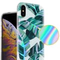 Miniatyrbild 3 av 7: iPhone XS MAX Skal Fodral av TPU-silikon med blommönster Mobilskydd