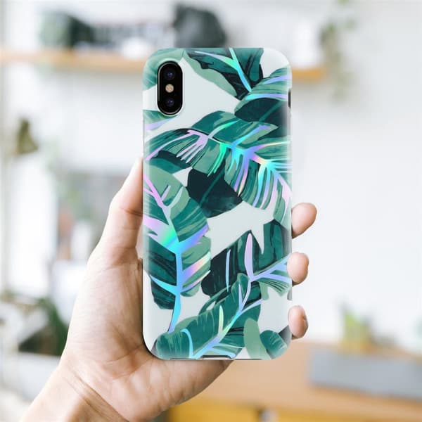 Deksel til iPhone XS MAX Lommebokdeskel av TPU-silikon med blomstermønster