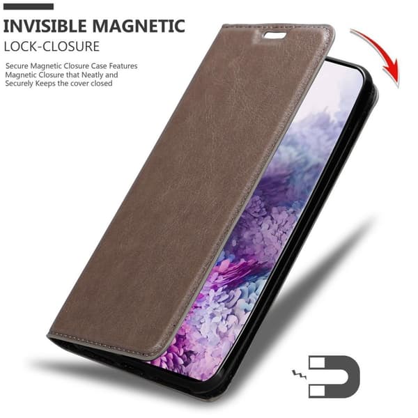 Lommebokdeksel til Samsung Galaxy S20 PLUS Deksel med magnetisk lukking, stativfunksjon og kortlomme