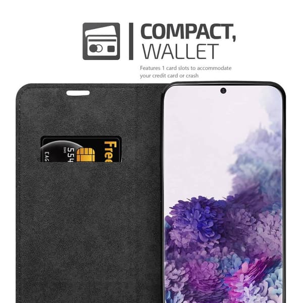 Lommebokdeksel til Samsung Galaxy S20 PLUS Deksel med magnetisk lukking, stativfunksjon og kortlomme