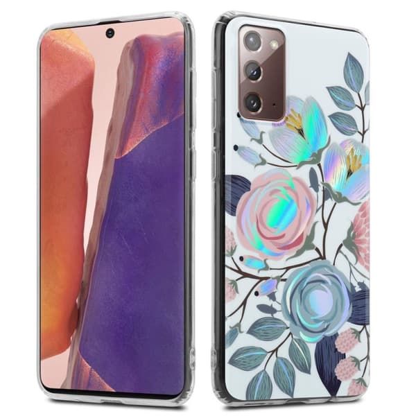 Samsung Galaxy NOTE 20 Suojakotelo TPU-silikonista valmistettu suojakuori jossa on kukkakuvioinen kuvio