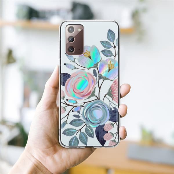 Samsung Galaxy NOTE 20 Suojakotelo TPU-silikonista valmistettu suojakuori jossa on kukkakuvioinen kuvio