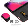 Pikkukuva 5 / 9: Samsung Galaxy S10 5G Suojakotelo Suojakuori Lompakkokotelo Matkapuhelinkotelo jossa magneettisuljenta, jalusta-toiminto ja korttitasku