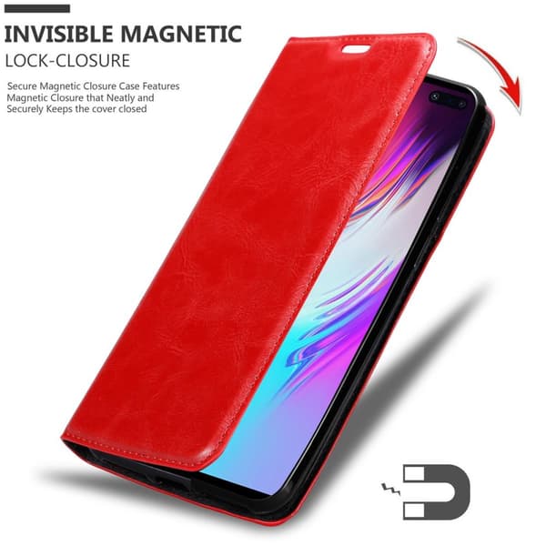 Samsung Galaxy S10 5G Suojakotelo Suojakuori Lompakkokotelo Matkapuhelinkotelo jossa magneettisuljenta, jalusta-toiminto ja korttitasku