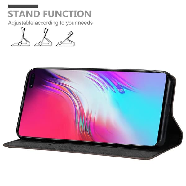 Samsung Galaxy S10 5G Suojakotelo Suojakuori Lompakkokotelo Matkapuhelinkotelo jossa magneettisuljenta, jalusta-toiminto ja korttitasku