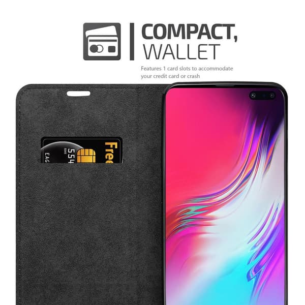 Samsung Galaxy S10 5G Suojakotelo Suojakuori Lompakkokotelo Matkapuhelinkotelo jossa magneettisuljenta, jalusta-toiminto ja korttitasku