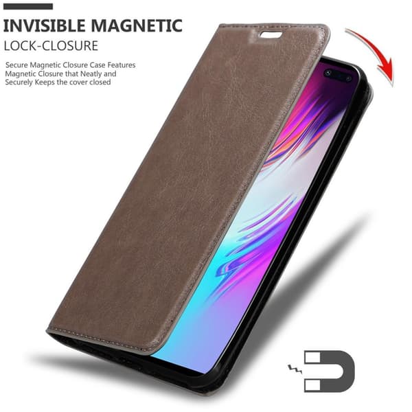 Samsung Galaxy S10 5G Suojakotelo Suojakuori Lompakkokotelo Matkapuhelinkotelo jossa magneettisuljenta, jalusta-toiminto ja korttitasku