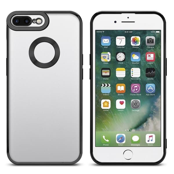 iPhone 7 PLUS / 7S PLUS / 8 PLUS Skal Fodral av flexibelt TPU-silikon med Chrome-applikation Mobilskydd