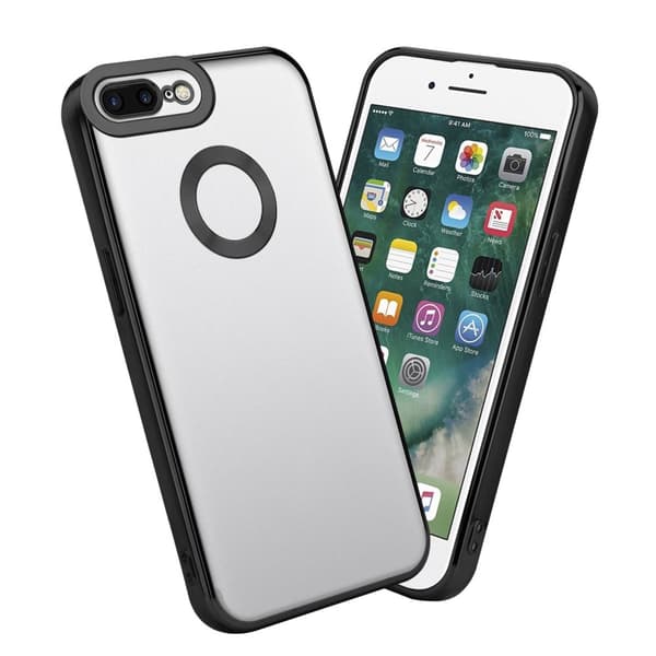 iPhone 7 PLUS / 7S PLUS / 8 PLUS Skal Fodral av flexibelt TPU-silikon med Chrome-applikation Mobilskydd
