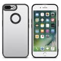 Miniatyrbilde 2 av 7: Deksel til iPhone 7 PLUS / 7S PLUS / 8 PLUS Beskyttelsesdeksel av fleksibelt TPU-silikon med kromapplikasjon