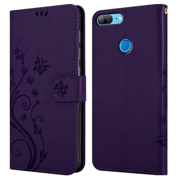 Honor 9 LITE Pungetui Cover Blomster ()