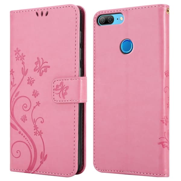 Honor 9 LITE Pungetui Cover Blomster ()