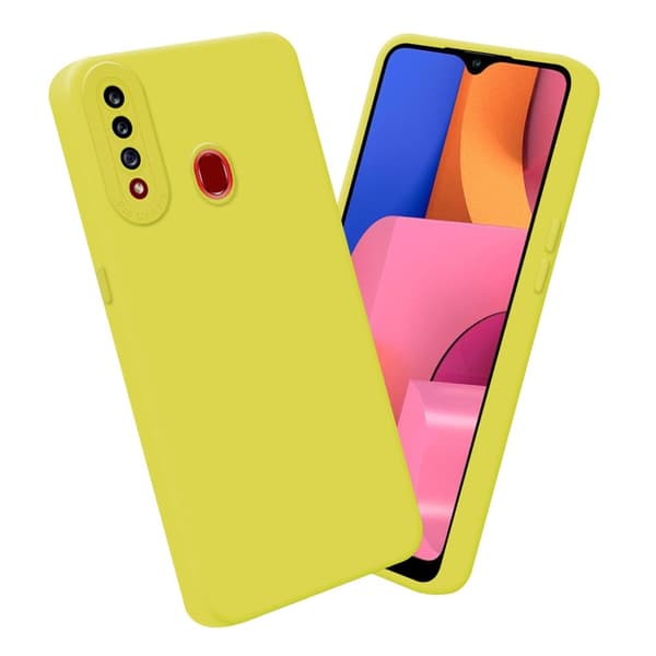 Samsung Galaxy A20s Fodral Skal Case Cover av flexibelt TPU-silikon Bobilskydd