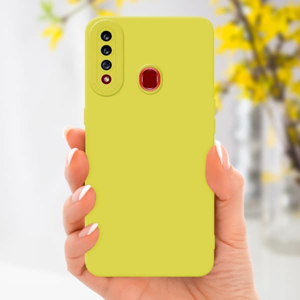 Samsung Galaxy A20s Fodral Skal Case Cover av flexibelt TPU-silikon Bobilskydd