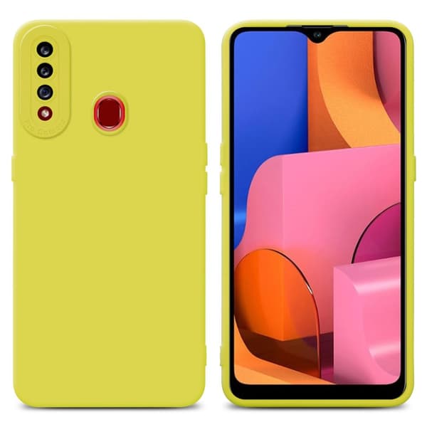 Samsung Galaxy A20s Fodral Skal Case Cover av flexibelt TPU-silikon Bobilskydd