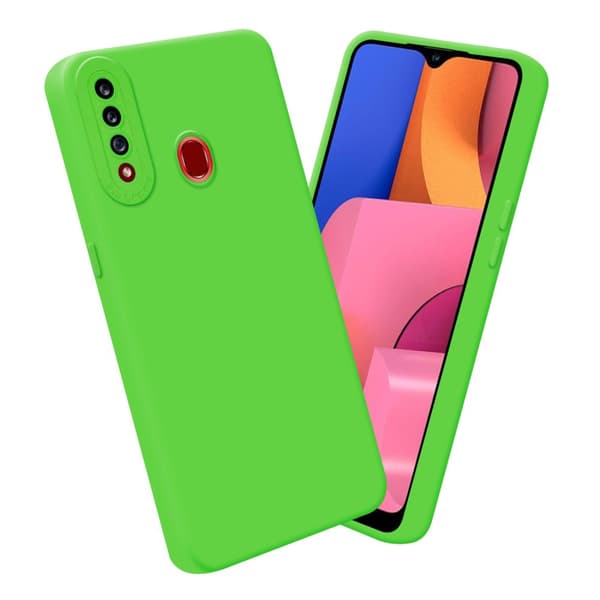 Samsung Galaxy A20s Fodral Skal Case Cover av flexibelt TPU-silikon Bobilskydd
