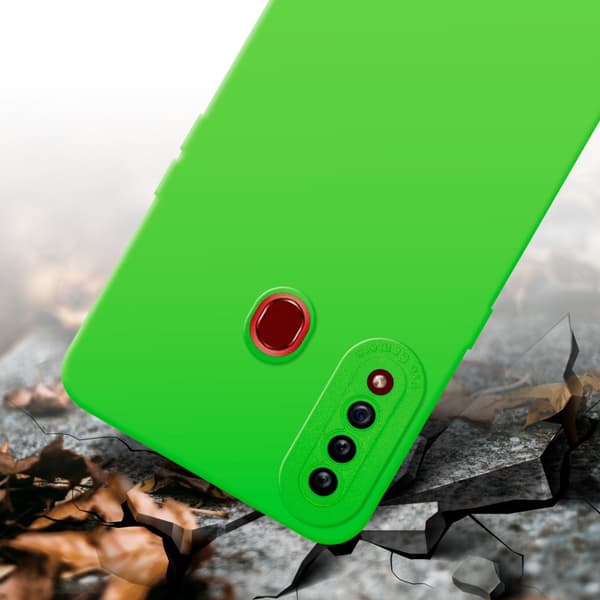 Samsung Galaxy A20s Fodral Skal Case Cover av flexibelt TPU-silikon Bobilskydd