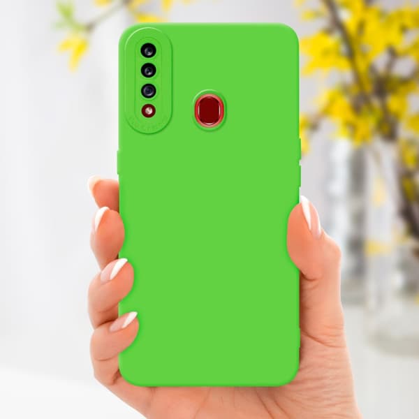Samsung Galaxy A20s Fodral Skal Case Cover av flexibelt TPU-silikon Bobilskydd