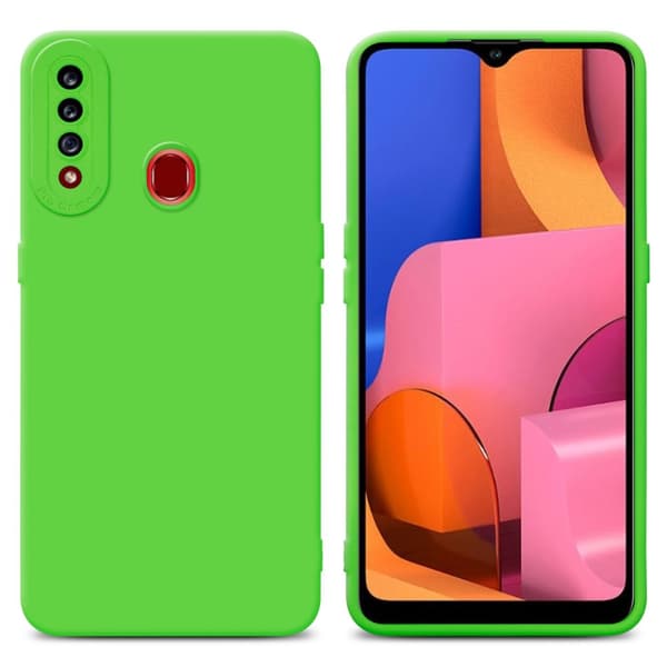Samsung Galaxy A20s Fodral Skal Case Cover av flexibelt TPU-silikon Bobilskydd