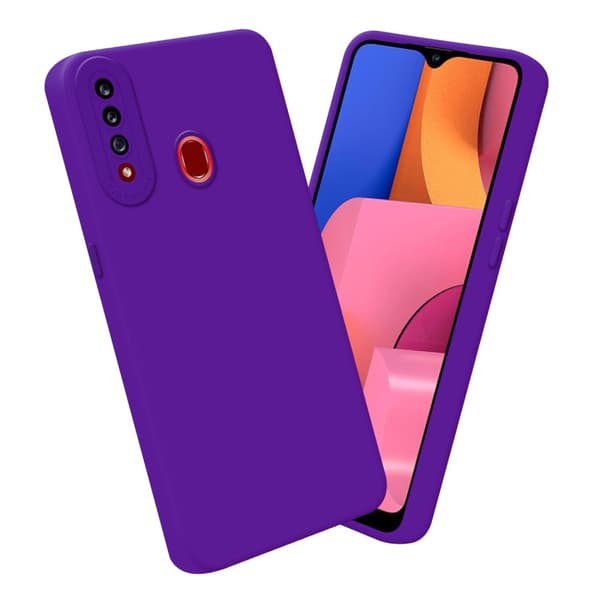 Samsung Galaxy A20s Fodral Skal Case Cover av flexibelt TPU-silikon Bobilskydd