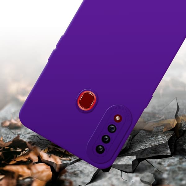 Samsung Galaxy A20s Fodral Skal Case Cover av flexibelt TPU-silikon Bobilskydd